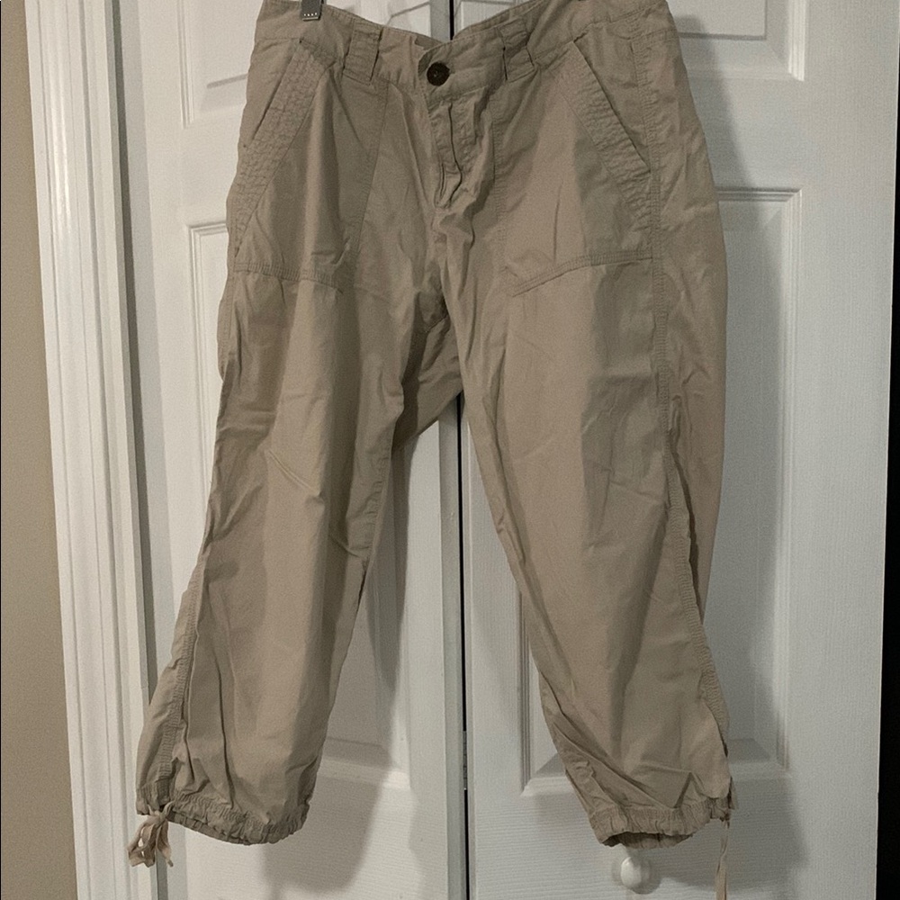 dk active Tan Capri Pants Relaxed Fit